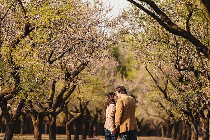 Preboda entre almendros en la Quinta de los Molinos