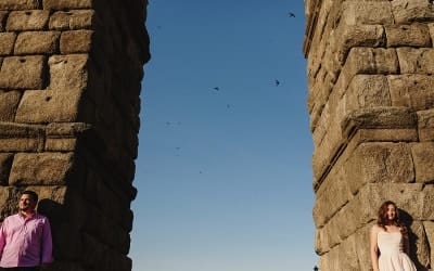 Un preboda en Segovia, entre texturas e historia