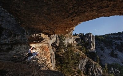 Postboda en el Cañon del rio Lobos