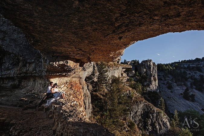 Postboda en el Cañon del rio Lobos