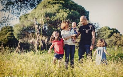 Sesión de fotos de familia numerosa