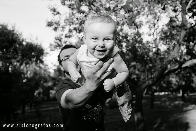 Fotos de familia en la Quinta de los Molinos