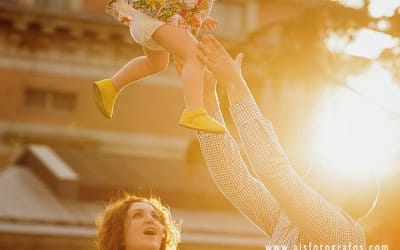 Fotos de familia, La pequeña Inés y sus papis