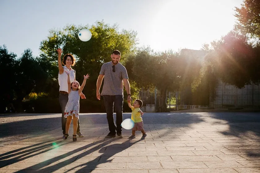 Reportaje de fotos de familia en Madrid