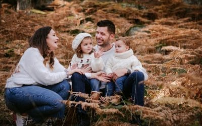 Sesión de fotos en el bosque